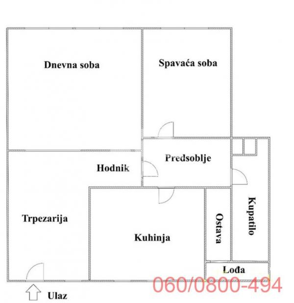 Stan na prodaju u Beogradu, Fontana, dvosoban, 60m2, cena 250000 evra