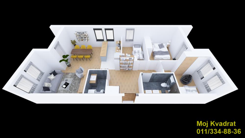 Stan na prodaju u Beogradu, Mirijevo 1, cetvorosoban, 85m2, cena 211850 evra
