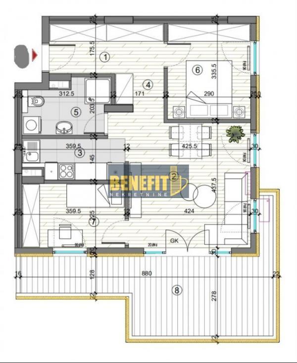 Stan na prodaju u Beogradu, Višnjička banja, trosoban, 76m2, cena 245000 evra