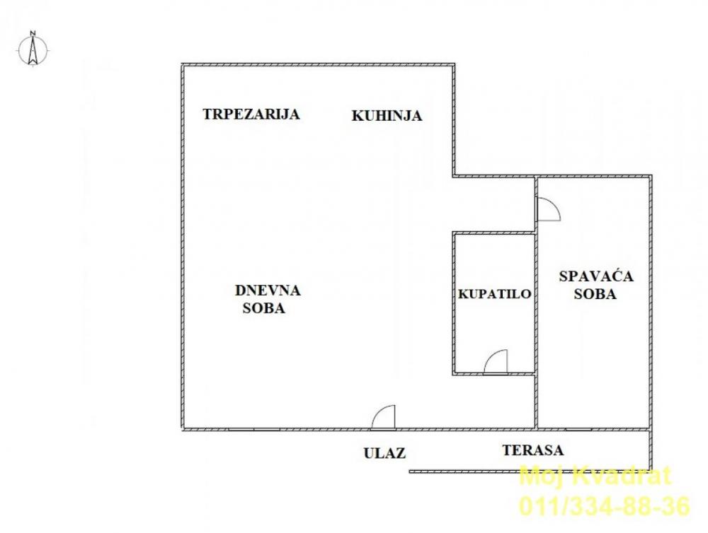 Stan na prodaju u Beogradu, Medaković 3, dvosoban, 64m2, cena 125000 evra