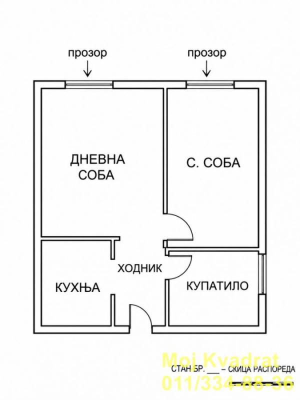 Stan na prodaju u Beogradu, Čukarica, jednoiposoban, 29m2, cena 106000 evra