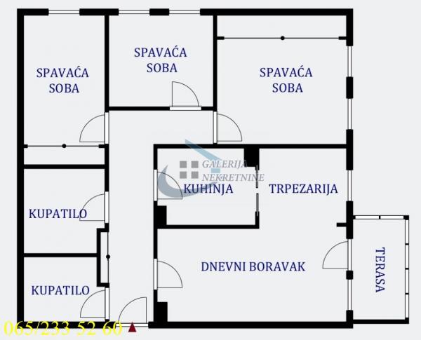 Stan na prodaju u Beogradu, Novi Beograd blok 67A (Belvile), cetvorosoban, 94m2, cena 535000 evra