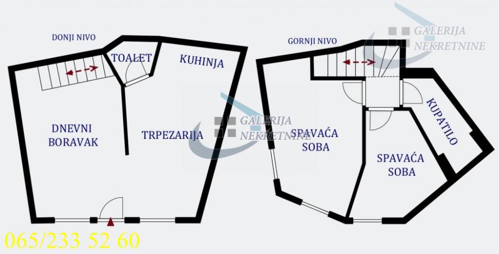 Stan na prodaju u Beogradu, Dorćol, dvoiposoban, 52m2, cena 153000 evra