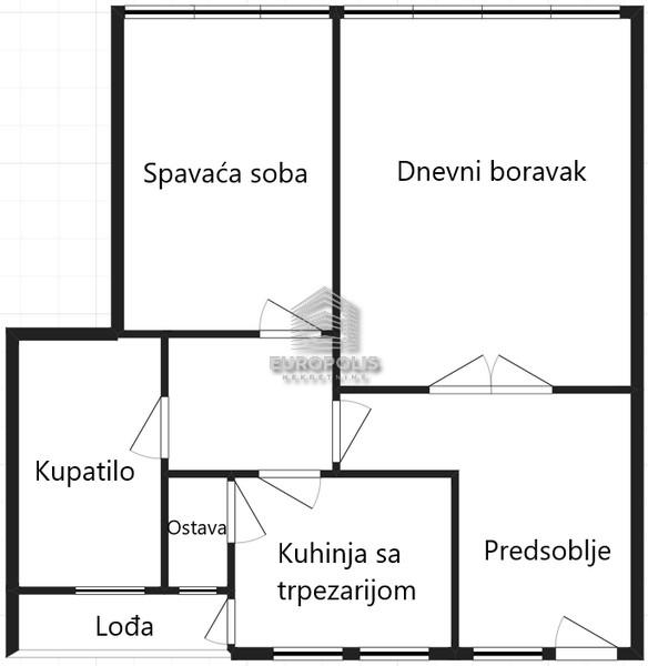 Stan na prodaju u Beogradu, Novi Beograd blok 11C (Stari Merkator), dvosoban, 61m2, cena 160000 evra