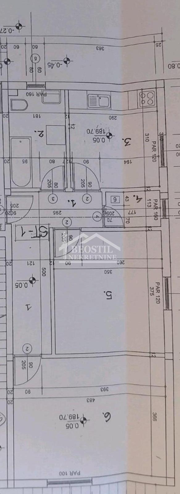 Stan na prodaju u Beogradu, Višnjička banja, dvosoban, 55m2, cena 107000 evra