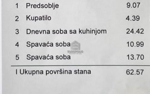 Stan na prodaju u Beogradu, Zemun, dvoiposoban, 63m2, cena 105300 evra