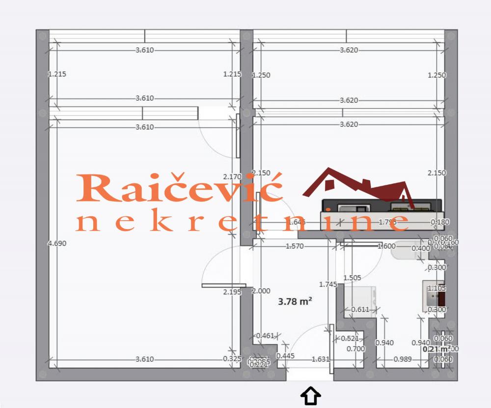 Stan na prodaju u Beogradu, Novi Beograd blok 45 (TC Enjub), jednosoban, 41m2, cena 130000 evra