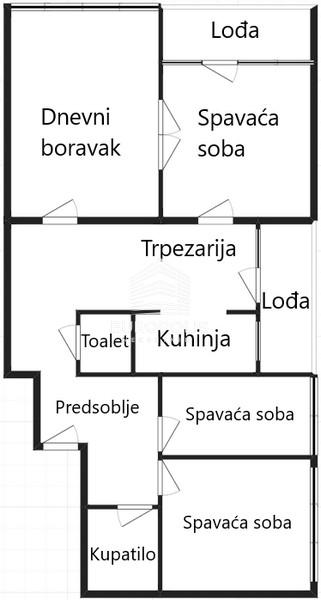 Stan na prodaju u Beogradu, Novi Beograd blok 11 (Hotel Jugoslavija), troiposoban, 88m2, cena 265000 evra