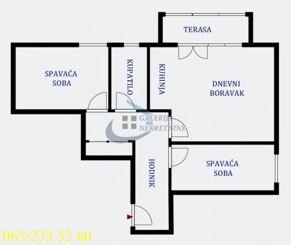 Stan na prodaju u Beogradu, Vračar, dvoiposoban, 52m2, cena 330000 evra