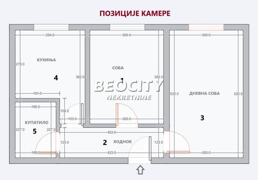 Stan na prodaju u Beogradu, Zemun centar, jednoiposoban, 47m2, cena 135000 evra