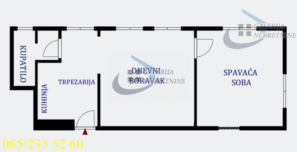 Stan na prodaju u Beogradu, Vračar, dvosoban, 51m2, cena 168000 evra