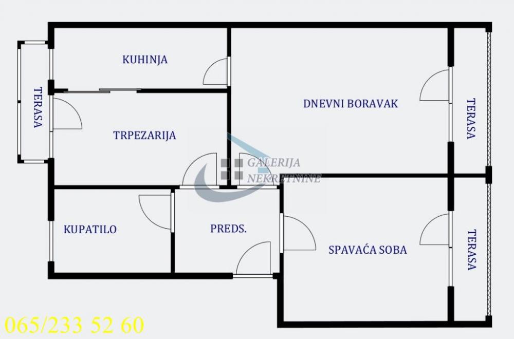 Stan na prodaju u Beogradu, Voždovac, dvosoban, 70m2, cena 169900 evra