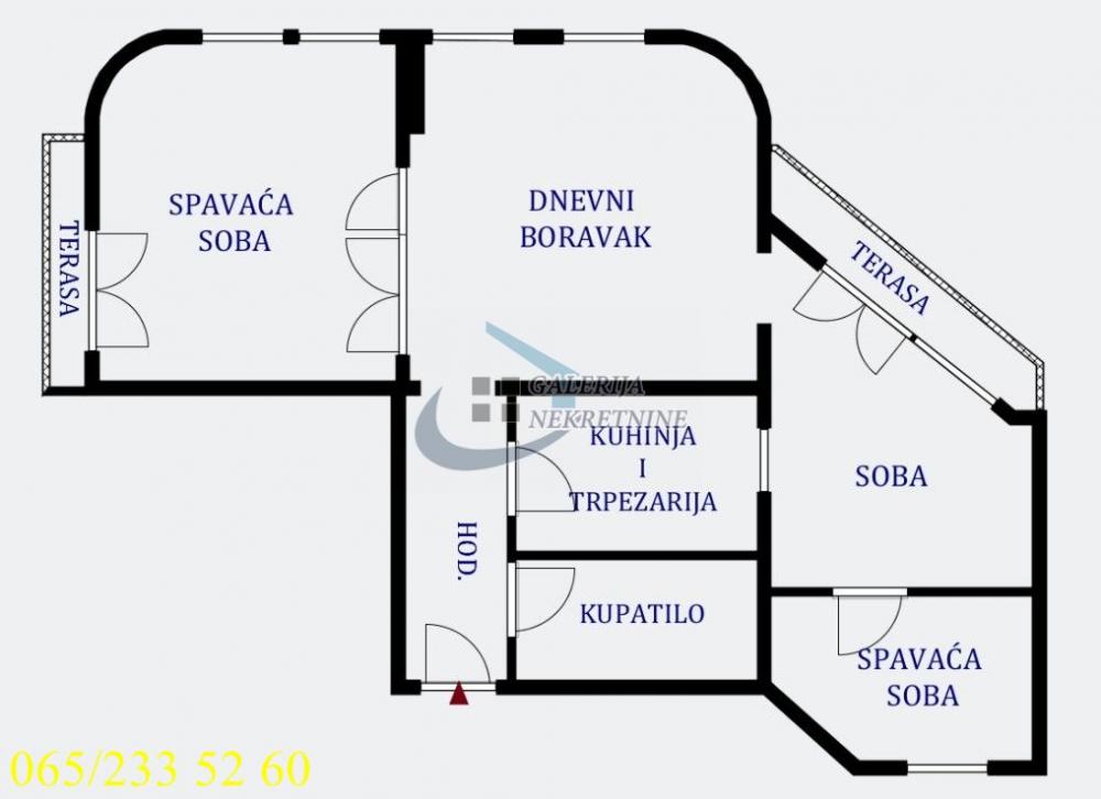 Stan na prodaju u Beogradu, Stari grad, troiposoban, 90m2, cena 320000 evra