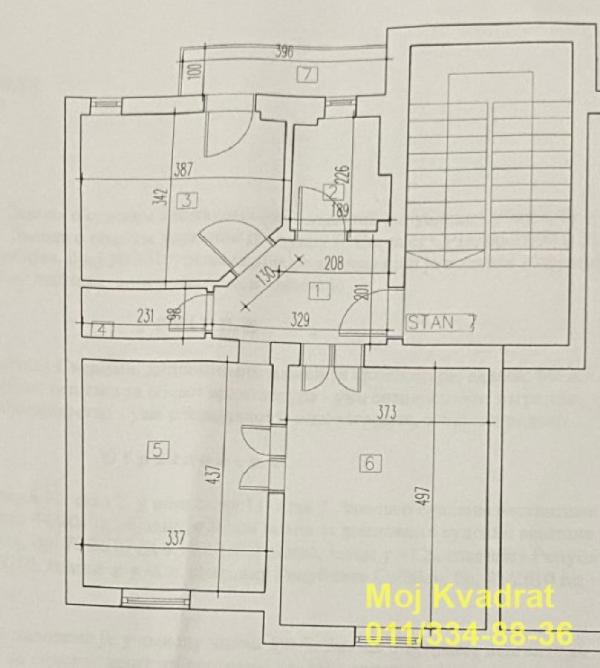 Stan na prodaju u Beogradu, Karađorđev park, dvosoban, 62m2, cena 245000 evra