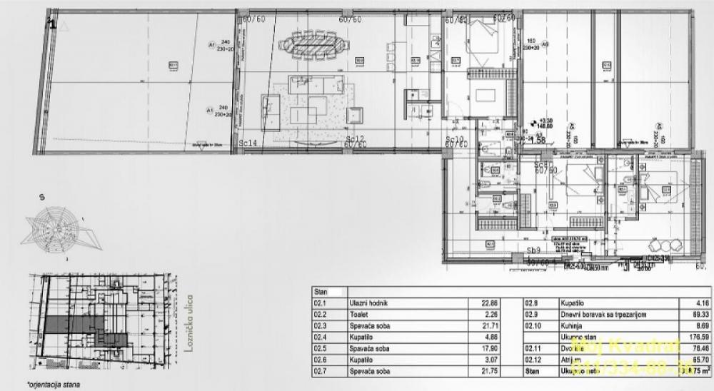 Stan na prodaju u Beogradu, Kalenić pijaca, cetvorosoban, 319m2, cena 1000000 evra