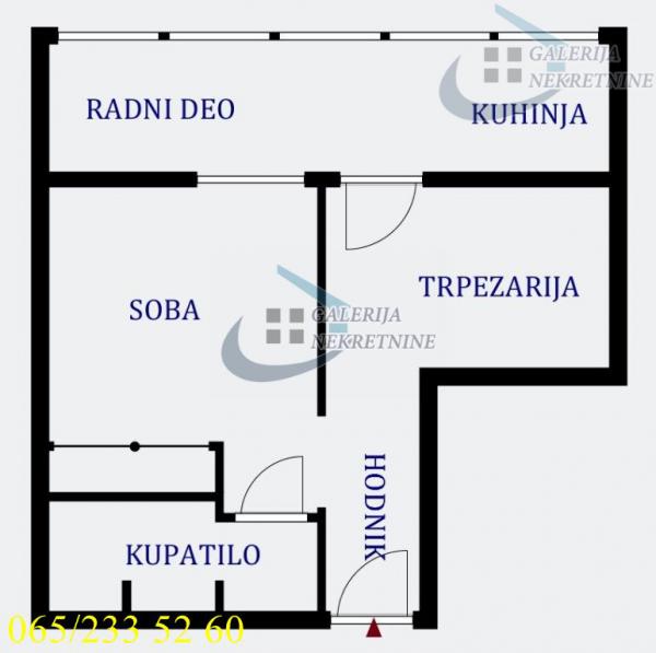 Stan na prodaju u Beogradu, Tašmajdan, jednosoban, 30m2, cena 125000 evra