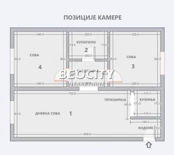 Stan na prodaju u Beogradu, Mirijevo, dvosoban, 63m2, cena 126000 evra