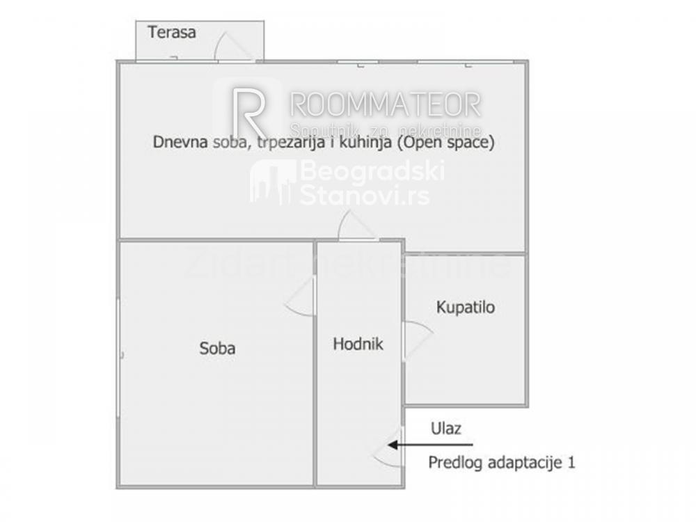 Stan na prodaju u Beogradu, Šumice, dvosoban, 44m2, cena 114000 evra